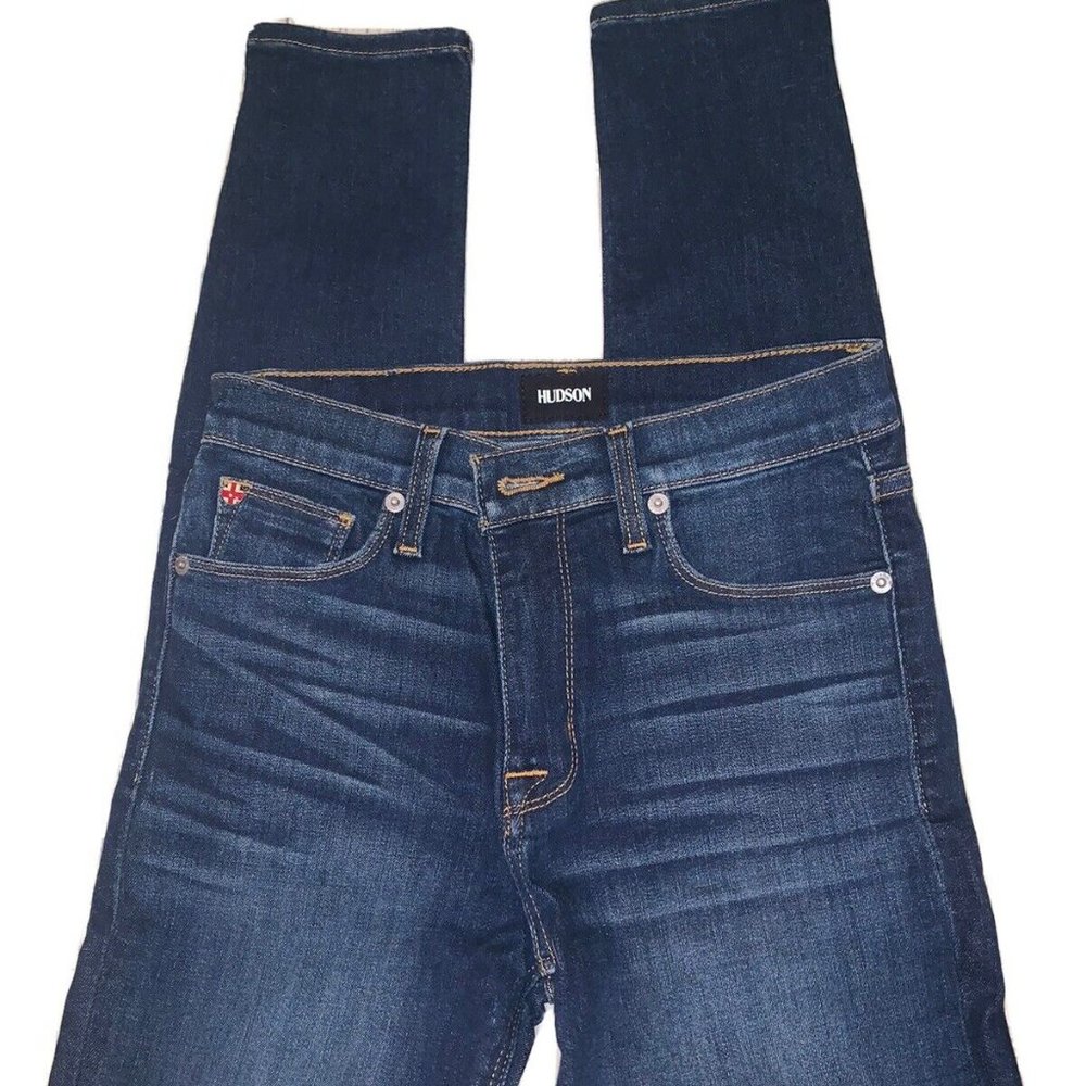 NWT Hudson Blair High Rise Super Skinny Jeans Size 25 Dark Wash High Waist Denim